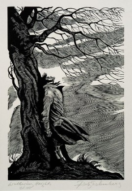 Heathcliff from 'Wuthering Heights'; engraving by Fritz Eichenberg